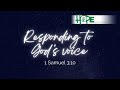 Responding To God S Voice Ruth Trbojevic Hope Community Hillingdon 8th January 2023