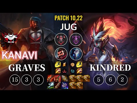 JDG Kanavi Graves vs Kindred Jungle - KR Patch 10.22