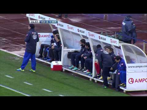 Gol de Pizzi (0-1) en el Real Sociedad - Deportivo de La Coruña - HD