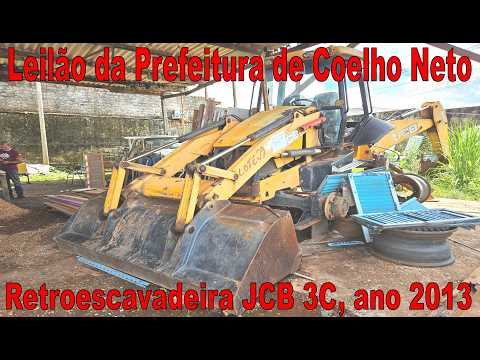Leilão da Prefeitura de Coelho Neto/MA: Retroescavadeira JCB 3C, ano 2013 -  lote 29