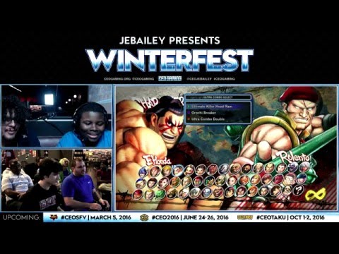 GEOFF THE HERO ROLLS INTO TOP 8 AT CEO WINTERFEST 2016 (Ultra Street Fighter IV)