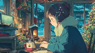 Cozy Snowy Coding Night ❄️ Lofi Hip Hop for Focus ☕ Lofi Winter Relax Beats