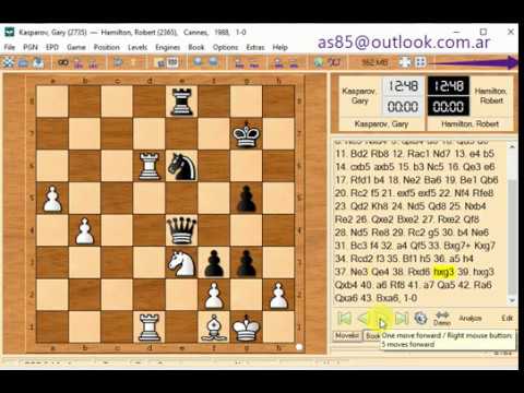 Garry kasparov and hamilton robert 1988 cannes 1 0 498