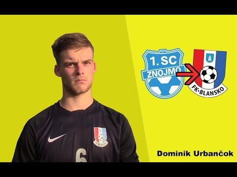 Dominik Urbančok - Nedávno hrající za 1. SC Znojmo FK, nyní za divizní FK Blansko