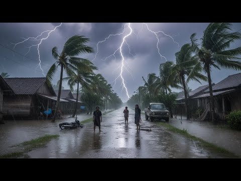 VERRÜCKTER REGEN! DER EXTREMSTE MONSTERSTURM ZERSTÖRT DAS DORFLEBEN. EXTREMES WETTER