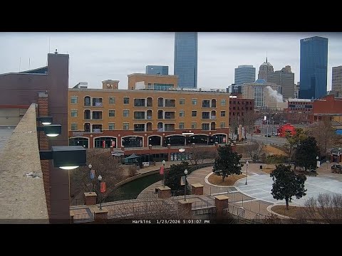 Timelapse of snow storm from downtown OKC