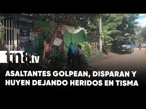Delincuentes disparan y hieren a dos personas durante asalto en Tisma, Masaya