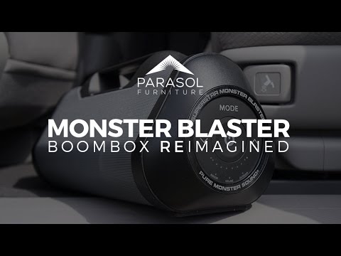 Outdoor Portable Speaker - Monster Blaster BoomBox Reimagined in Parasol Showroom