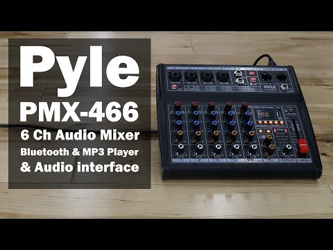 Pyle Professional USB Audio Interface with MIC, Guitar, AUX Stereo Inputs, Phone/Monitor Outputs, Ideal for Computer Playing & Recording, Compact Rugged Metal Housing - PMUX6 video review thumbnail