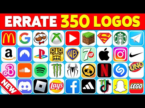 Errate das Logo in 3 Sekunden | 1-Stunde-Logo-Quiz ⏰😱 | 350 bekannte Logos