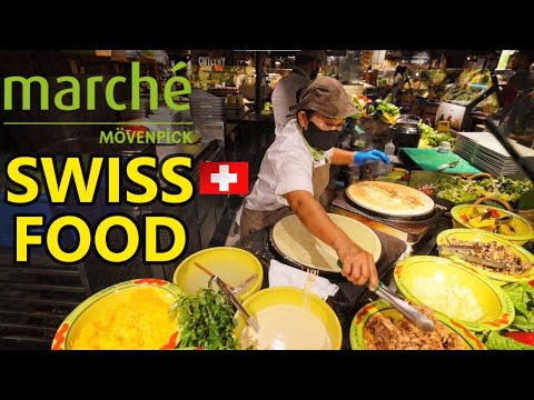 SWISS Street Food! Huge ROSTI & Sausages - Swiss Food in Singapore at Marche Movenpick Orchard Road