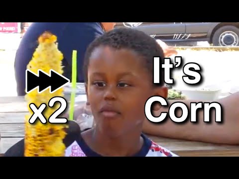 ‘It’s Corn’ but every times it says ‘Corn’ it speeds up