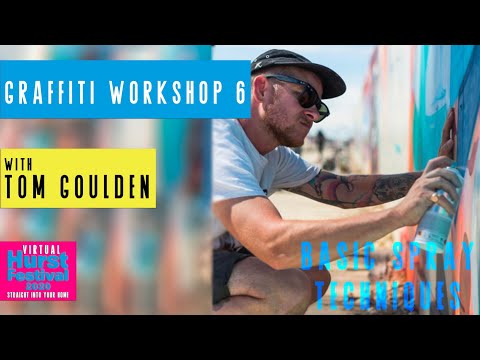 Online Graffiti Drawing Tutorials - Session 6 - Basic spray techniques (11 yrs +)