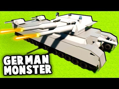 BIGGEST German Tank EVER vs Russian Army! (Brick Rigs Best LEGO Creations) Video