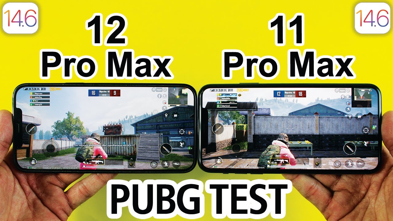 iPhone 12 Pro Max vs iPhone 11 Pro Max PUBG MOBILE TEST - IOS 14.6 PUBG TEST🎮
