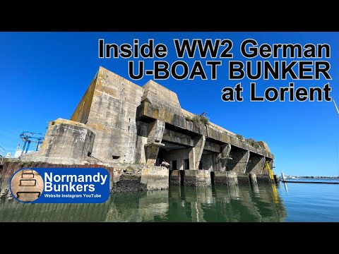 INSIDE WW2 GERMAN U-BOAT BASE AT LORIENT