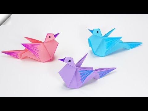 DIY paper toys Easy paper birds