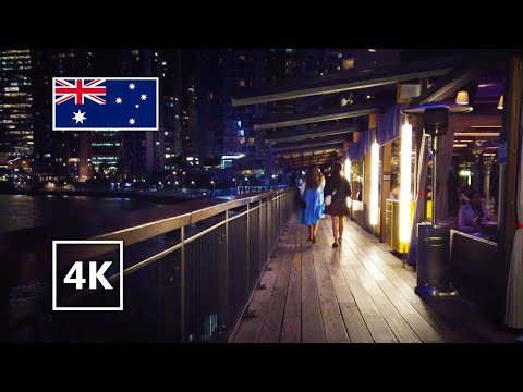 【4K】Amazing Nightlife on Friday Night #Brisbane city Walking Tour