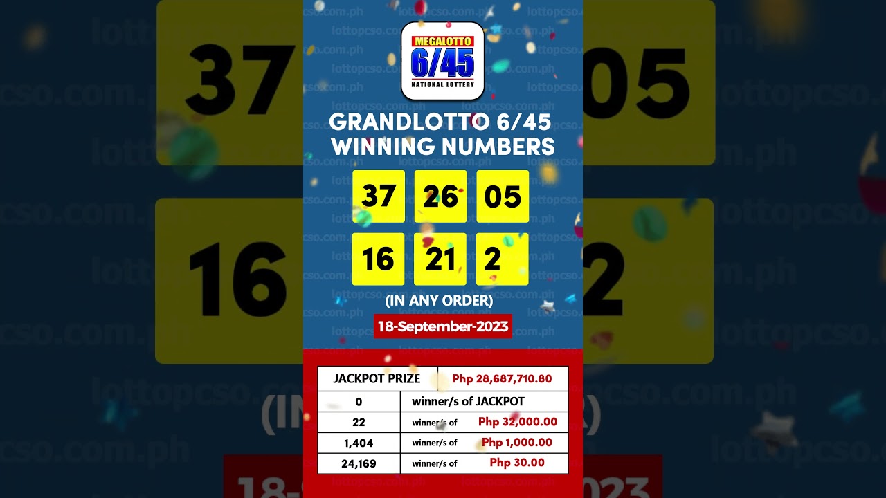 🇵🇭6/45 Result September 18, 2023🇵🇭