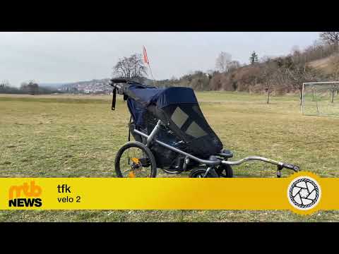 Fahrradanhänger Test 2022: Testrunde tfk velo 2