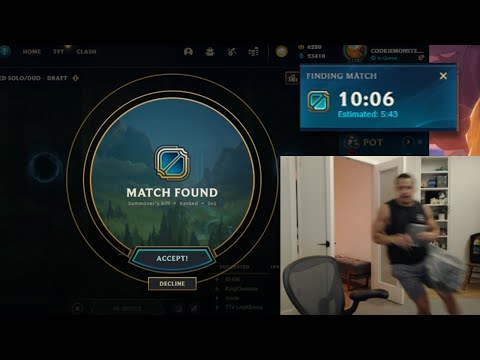 Tyler1 Sprints to Accept 10 min Queue