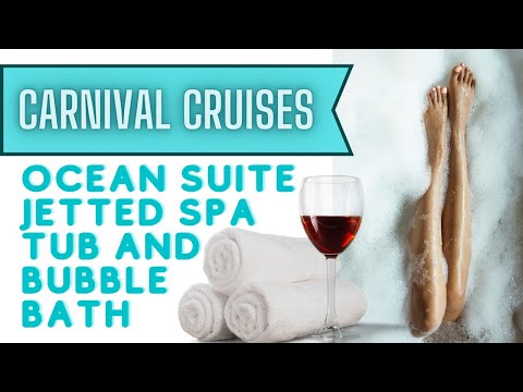 Private Jetted Tub and GIANT Bathroom | Carnival Luminosa | What does Carnival Ocean Suite include?