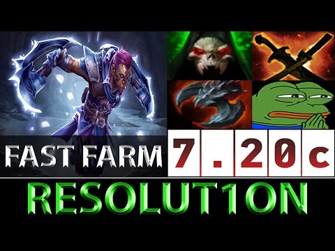 Resolut1on [Anti-Mage] Fast Farm Unique Build ► Dota 2 7.20c