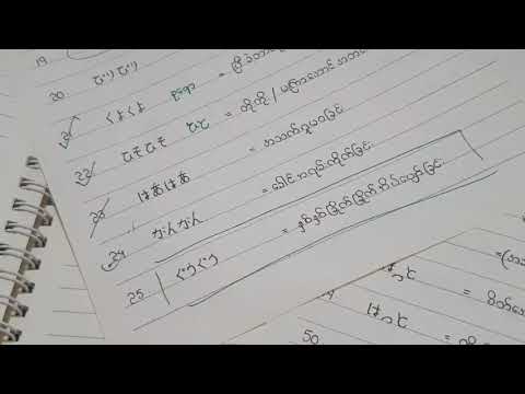 N3+2 မြည်သံစွဲစကားလုံး အလုံး 50part 1