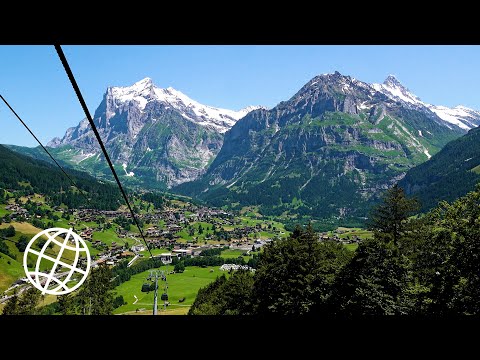סרטון 4K מרהיב של נופי גרינדלוולד הקסומה בשוויץ