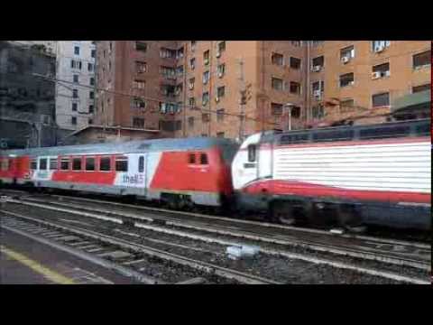 EC 159 Thellò Milano - Marsiglia con E402.104 a Genova PP il 23-01-2015