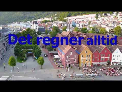 Det regner alltid i Bergen Lyric video - Morgan Sulele Feat. Oral Bee