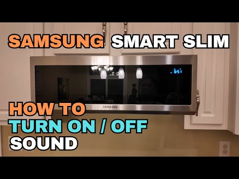 Mute That BEEP! How to turn Sound Off Samsung Smart Slim Microwave Model ME11A7510DS