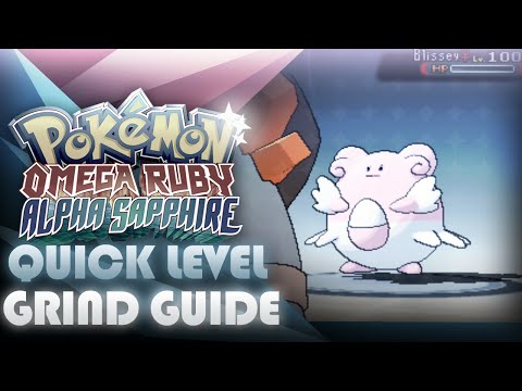 Pokemon ORAS: FAST Level Grinding - Blissey Secret Bases! - Mootypwns