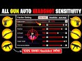All Gun Headshot Sensitivity Setting After New Ob52 Update Free Fire Max Auto Headshot Sensitivity
