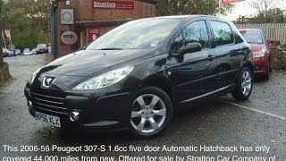 preview picture of video 'Peugeot 307 S 16cc 5dr Automatic  [01825 713793]'
