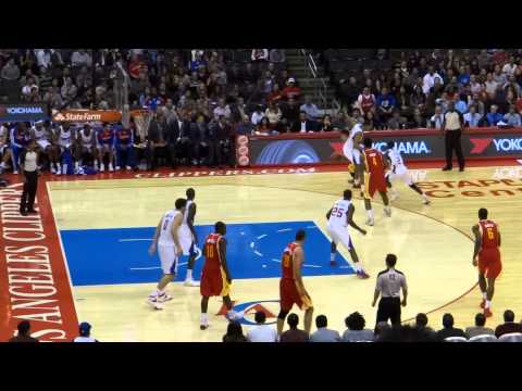 20131104 Rockets vs Clippers - Jeremy Lin assist and score