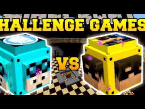 Minecraft: DANTDM VS SKYDOESMINECRAFT CHALLENGE GAMES - Lucky Block Mod - Modded Mini-Game - FULL