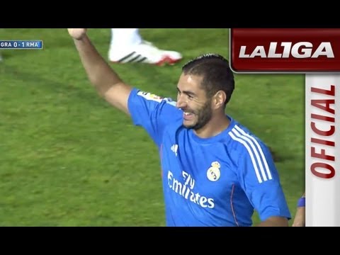 Gol de Benzema (0-1) en el Granada CF - Real Madrid - HD