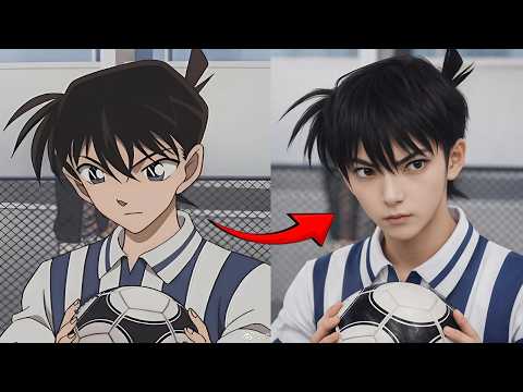 DETECTIVE CONAN REAL LIFE IN 4K ULTRA REALISTIC (名探偵コナン) 🤫 AI LIVE ACTION!