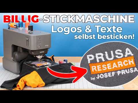 Embroider logos and texts – affordably with the Brother Skitch PP1 embroidery machine?!