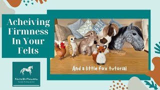 🦊BEGINNERS - How do you needle felt a FIRM BASE, when is something actually FELTED? Realtime footage