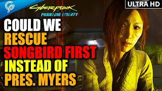 What Happens If V STRAIGHT AWAY HEAD TO SONGBIRD&#39;S POD Instead Of Myers | Cyberpunk 2077