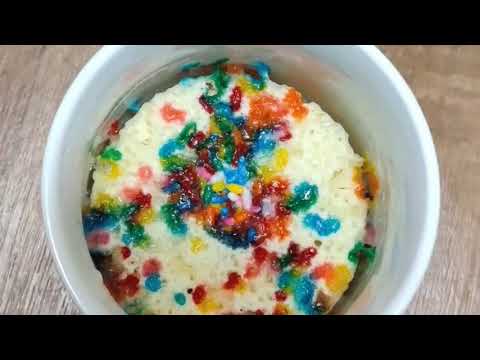 2 mins Eggless Mug Cake in microwave oven