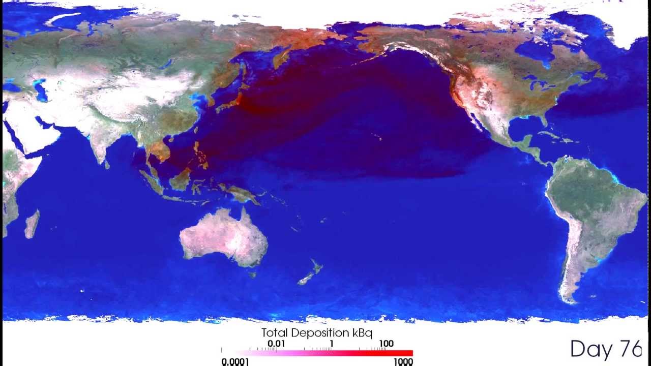 Fukushima Radioactivity Global Deposition Map