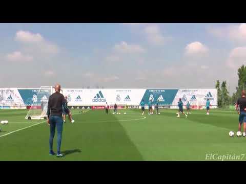 Zinedine Zidane assist & Luka Modric golazo in Real Madrid training