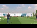 Zinedine Zidane assist & Luka Modric golazo in Real Madrid training