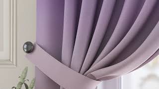 Комплект штор «Бриленис (фиолетовый)» — видео о товаре