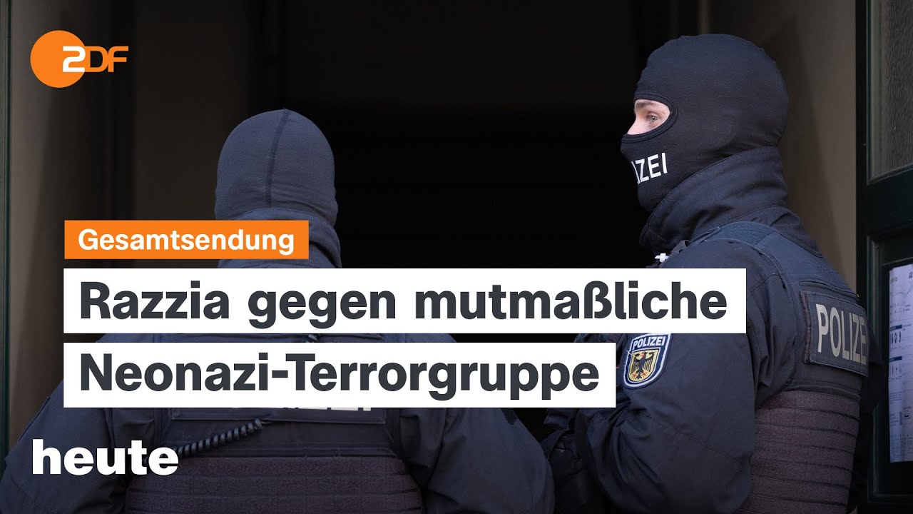 heute 19:00 Uhr vom 05.11.2024 Razzia gegen Rechtsterrorismus, US-Wahl, Entlassung Galant