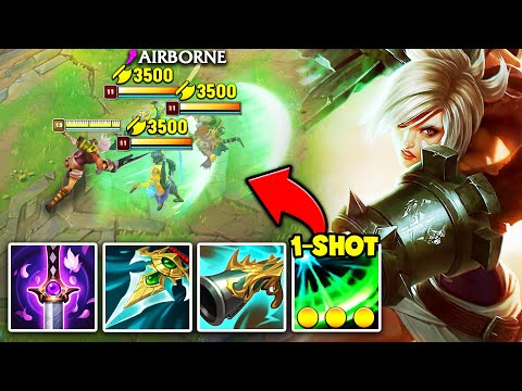 When Riven has 6 Lethality items, you die in literally 1 second (MASSIVE ULT DAMAGE)