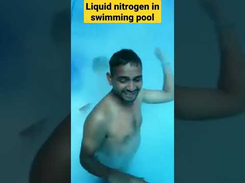 Liquid nitrogen In Tunnel Swimming Pool - Big Mistake | #shorts #ytshorts